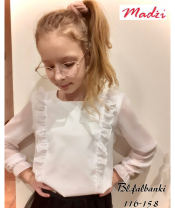 Bluzka szyfon falbanki